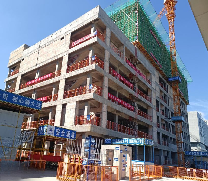 金库项目全力冲刺，，迎接施工质量标准化工程现场评审